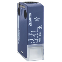 Korpus łącznika krańcowego ZCMD 1NC 1NO srebrny działanie migowe M12 | ZCMD21C12 Telemecanique Sensors