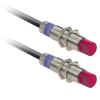 Czujnik fotoelektryczny OsiSense XU XU2 odbiornik 90° Sn 15m 24..240VAC/DC przewód 2m | XU2M18MA230WR Telemecanique Sensors