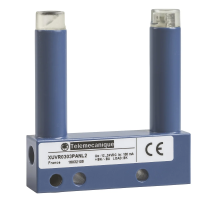 Czujnik fotoelektryczny OsiSense XU XUV widełkowy 30X30mm 12..24VDC przewód 2m | XUVR0303PANL2 Telemecanique Sensors