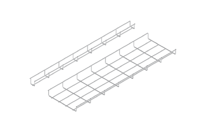 Korytko siatkowe z łącznikiem zatrzaskowym zgrzewanym KDSZ150H60/3 (3m) | 940115 Baks