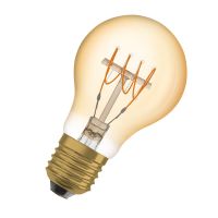 Lampa LED Vintage 1906 LED CLASSIC A,B,P SLIM FILAMENT DIMMABLE 4.8W 822 Gold E27 | 4058075761452 Ledvance