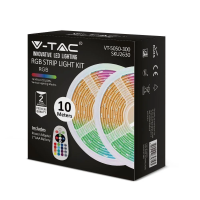 Taśma LED V-TAC zestaw RGB SMD5050 2x5mb pilot sterownik zasilacz VT-5050 300 RGB 500lm | 3800157658188 V-Tac Europe