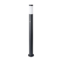 Słupek ogrodowy V-TAC 110CM czarny czujnik ruchu E27 VT-838-110 | 3800157659932 LED EUROPE
