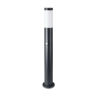 Słupek ogrodowy V-TAC 80CM czarny czujnik ruchu E27 VT-838-80 | 3800157659949 LED EUROPE