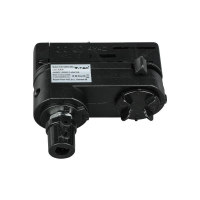 Adaptor szynoprzewodu V-TAC szynoprzewód 3F 3 fazowy czarny | 3800157619158 V-Tac Europe