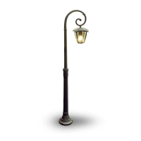 Latarnia ogrodowa V-TAC 1XE27 1365mm IP44 czarny VT-737 | 3800157612630 LED EUROPE