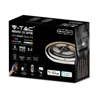 Taśma LED V-TAC zestaw smart WI-FI RGB+CCT IP65 Alexa Google Home VT-5050 90-EU | 3800157684316 V-Tac Europe