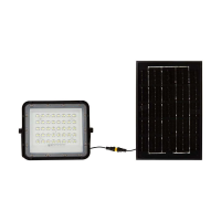 Naświetlacz LED solarny V-TAC 6W pilot auto timer IP65 czarny VT-40W 4000K 400lm | 3800170200487 LED EUROPE