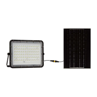 Naświetlacz LED solarny V-TAC 15W pilot auto timer IP65 czarny VT-120W 4000K 1200lm | 3800170200524 LED EUROPE