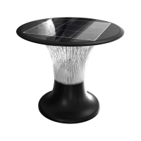 Słupek ogrodowy solarny V-TAC 15W LED IP65 czujnik ruchu CCT czarny 26cm VT-426 6000K+4000K 2200lm 3 | 3800170206960 LED EUROPE