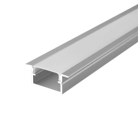 Profil do LED zestaw, ALU anodowany wpuszczany V-TAC 2mb klosz mleczny 17x10mm VT-71007 5 lat gwaran | 3800170253872 V-Tac Europe