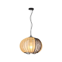 Oprawa zwieszana V-TAC E27 400x350mm czarny matowy, beżowy VT-89011 3 lata gwarancji | 3800170253988 LED EUROPE