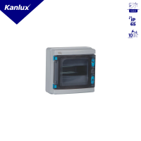 Rozdzielnica natynkowa KDB-IP65-S08T dł. 215 szer.100 wys.210 kolor szary | 38451 Kanlux