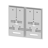 Płyta z 2 deskami licznikowymi do panelu o szerokości 2 (500) (1kpl.) DL-S3F 2-2.5 | 001342751 Eti