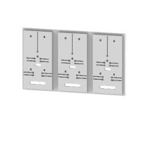 Płyta z 3 deskami licznikowymi do panelu o szerokości 3 (750 (1kpl.)) DL-S3F 3-2.5 | 001342752 Eti