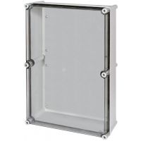 Obudowa natynkowa poliestrowa z płytą montażową poliestrową, pokrywa przezroczysta SB-63 | 001102512 Eti