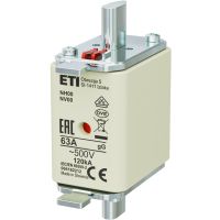 Wkładka bezpiecznikowa (topikowa) NH00 63A gG 500V zwłoczna | 004182212 Eti