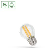 Lampa LED COG 5,5W 900lm NW 4000K E27 230V CLEAR kulka przeźroczysta neutralna biała | WOJ+14397_5.5W Wojnarowscy