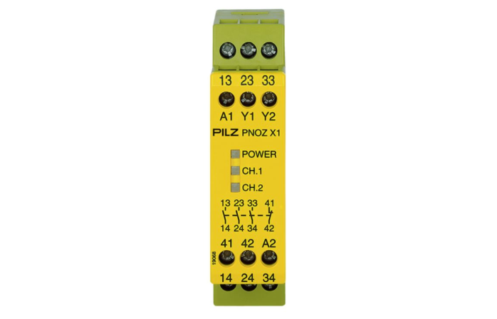 Przekaźnik bezpieczeństwa PNOZ, X1, 3N/O, 1N/C, 24VAC/DC | 774300 Pilz