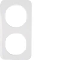 Ramka podwójna, biały, połysk, R.1 | 10122189 Hager