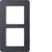 Ramka podwójna, łupek, Q.7 | 10126030 Hager