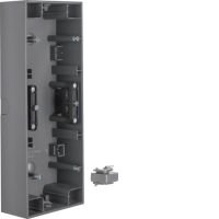 Puszka n/t potrójna pionowa, antracyt mat, lakierowany K.1 | 10437006 Hager