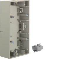 Puszka natynkowa 2-krotna pozioma, stal szlachetna, lakierowana, K.5 | 10527004 Hager