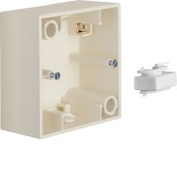 Puszka n/t pojedyncza, kremowy, połysk B.Kwadrat | 5310419902 Hager