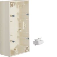 Puszka n/t podwójna, kremowy, połysk B.Kwadrat | 5310429902 Hager