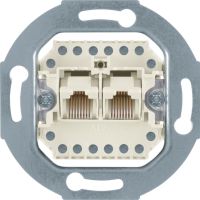Mechanizm gniazda telefonicznego UAE 2-kr (RJ11, RJ12, RJ45) kat. 3, one.platform | 534539 Hager
