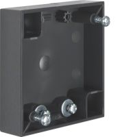 Puszka n/t pojedyncza płaska, antracyt, połysk Integro Flow | 911522555 Hager