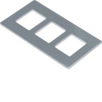 Płytka montażowa GTVD2/300 3xRJ45 20,1x14,8 aluminium, Tehalit.GB-EG | GTVDM053 Hager
