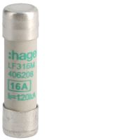 Wkładka bezpiecznikowa cylindryczna CH-10 10x38mm aM 16A 500VAC | LF316M Hager