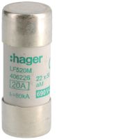 Wkładka bezpiecznikowa cylindryczna CH-22 22x58mm aM 20A 500VAC | LF520M Hager
