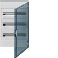 Rozdzielnica n/t 3x18M IP40, drzwi transparentne, Vega | VB318TB Hager