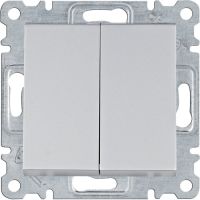 Łącznik seryjny/świecznikowy, srebrny, Lumina | WL0042 Hager