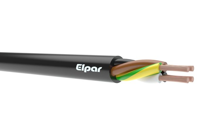 Przewód warsztatowy H05RR-F (OW) 4x6,0 żo 300/500V BĘBEN | 5901854403311 Elpar