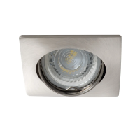 Oczko sufitowe NESTA DTL-C/M kwadratowy stop aluminium kolor chrom mat 1XGx5,3/GU10 | 26752 Kanlux