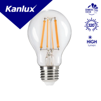 Lampa LEDBulb XLEDA60 7W-WW-STEPDIM A60 7W (60W) max 810lm 2700K WW E27 filament przeźroczysta | 29634 Kanlux