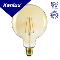 Lampa LEDBulb XLED 7W-WW G125 7W (55W) 725lm 2500K E27 filament globe bursztynowy | 29638 Kanlux