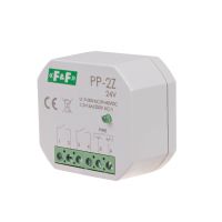 Przekaźnik elektromagnetyczny, 2Z 16A, montaż podtynkowy,w obud.PDT,U=7-30VAC / 9-40VDC | PP-2Z-24V F&F