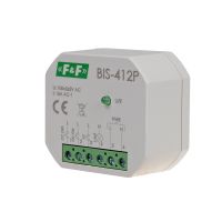 Przekaźnik bistabilny grupowy BIS-412P 230V, montaż p/t | BIS-412P F&F