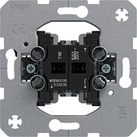 Łącznik 2-klawiszowy seryjny (świecznikowy), mechanizm, samozaciski, one.platform | WDEM3035 Hager