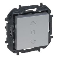 Łącznik sterowania roletami 3 - pozycyjny, aluminium, NILOE STEP | 863344B Legrand