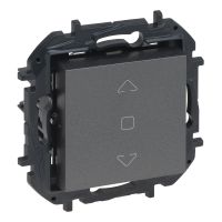 Przycisk sterowania roletami 2 - pozycyjny, stalowy, NILOE STEP | 863443B Legrand