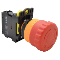 Przycisk awaryjny, z blokadą,czerwony 1×NC, 5A/230V AC-15, 40mm, IP65 | NYG3-ETR Tracon