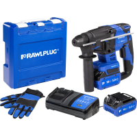Młotowiertarka SDS plus 18 V RawlHAMMER R-PRH18-XL2 20 mm 2,0 J – 2 akumulatory 5,0 Ah, ładowarka 6, | R-PRH18-XL2 Rawlplug