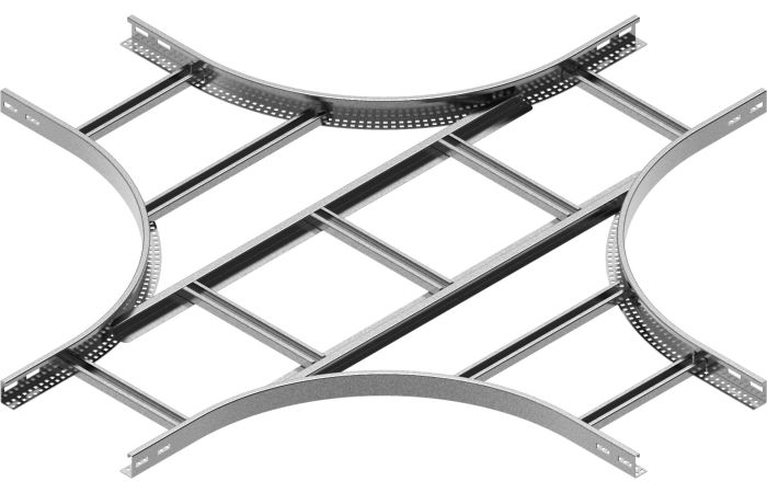 Czwórnik drabinki CZDC300H45 N, gr. blachy 2,0mm | 447530 Baks