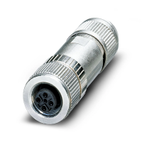 Złącze systemu magistrali, Ethernet CAT5 (100 Mb/s), 4-pinowe, ekranowane, gniazdo proste M12 | 1553611 Phoenix Contact