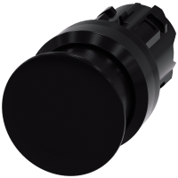 Mushroom pushbutton, 30mm, black | 3SU1000-1AD10-0AA0 Siemens